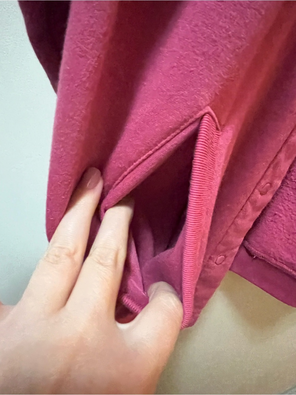 Blair Raspberry Pink Snap-Front Varsity Jacket - Picture 2 of 5